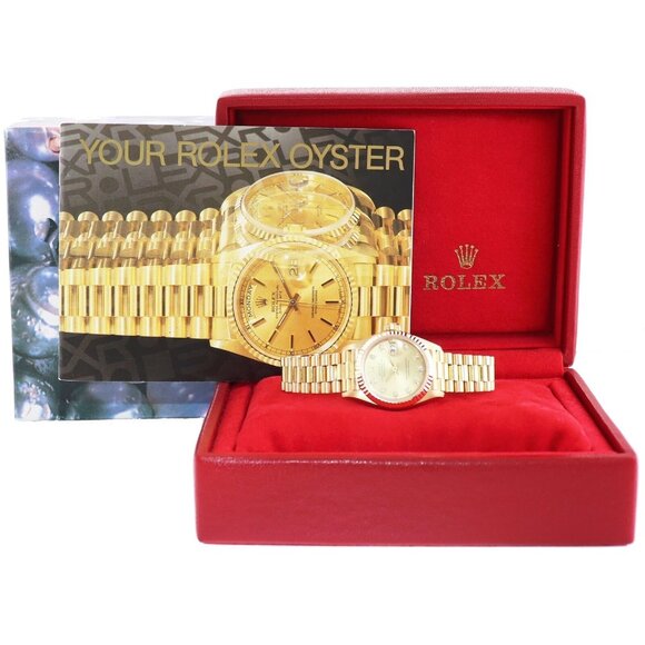 MINT! Rolex Champagne 26mm Diamond Dial Factory Watch w/ Box - Picture 8 of 8